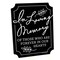 Big Dot of Happiness Black in Loving Memory Sign - Memorial Wedding Decor - Printed on Sturdy Plastic - 10.5 x 13.75 inches Sign with Stand - 1 Piece